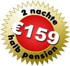 2 nachte  halb pension €159