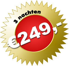 3 nachten €249,-