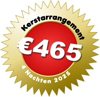 Kerstarrangement  4 Nachten 2025   €465